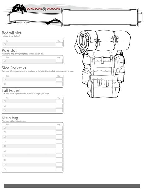 d&d backpack sheet.